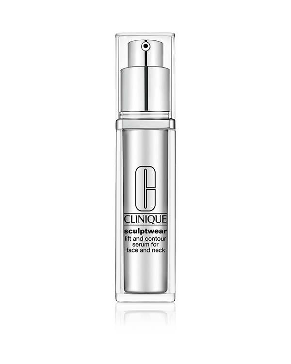 Sculptwear™ Lift and Contour Serum for Face and Neck, An immediate tightening effect. In 8 weeks, a visible 40% lift all along the jawline.